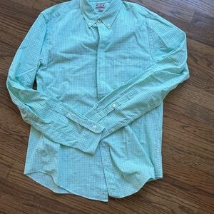 J. Crew Green Checkered Men's Shirt Slim Fit Size M